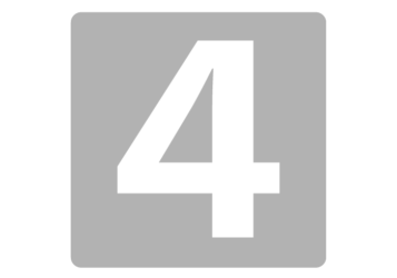 数字ロゴ「4」
