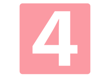 数字ロゴ「4」
