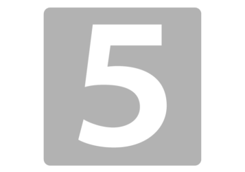 数字ロゴ「5」