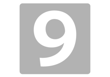 数字ロゴ「9」