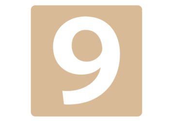 数字ロゴ「9」