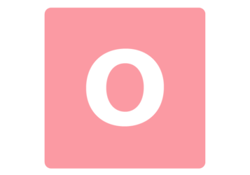 ロゴアルファベット「o」