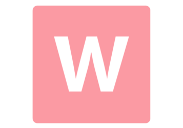 ロゴアルファベット「w」