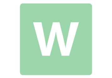 ロゴアルファベット「w」