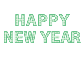 年賀状文字（HAPPY NEW YEAR）