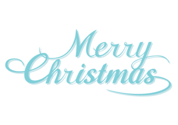 クリスマス「Merry Christmas」のカリグラフィー文字