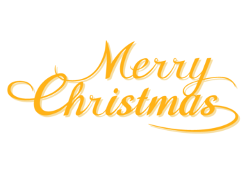 クリスマス「Merry Christmas」のカリグラフィー文字
