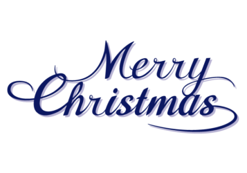 クリスマス「Merry Christmas」のカリグラフィー文字