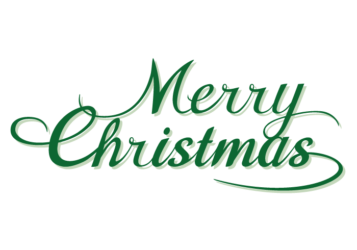 クリスマス「Merry Christmas」のカリグラフィー文字