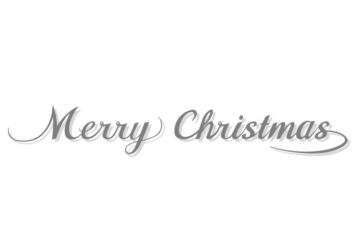 クリスマス「Merry Christmas」のカリグラフィー文字