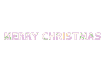 クリスマス「Merry Chritstmas」の飾り文字
