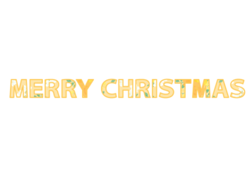 クリスマス「Merry Chritstmas」の飾り文字
