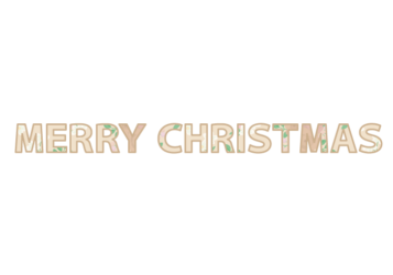 クリスマス「Merry Chritstmas」の飾り文字