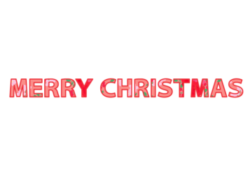 クリスマス「Merry Chritstmas」の飾り文字