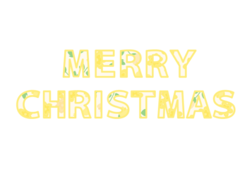 クリスマス「Merry Chritstmas」の飾り文字