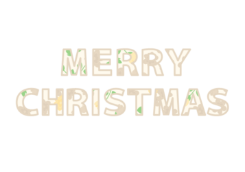 クリスマス「Merry Chritstmas」の飾り文字