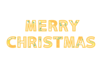 クリスマス「Merry Chritstmas」の飾り文字