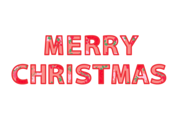 クリスマス「Merry Chritstmas」の飾り文字