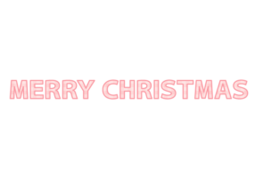 クリスマス「Merry Chritstmas」の飾り文字