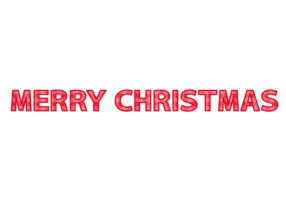 クリスマス「Merry Chritstmas」の飾り文字