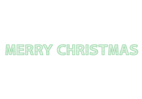 クリスマス「Merry Chritstmas」の飾り文字