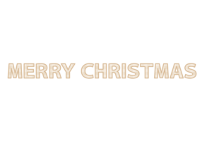 クリスマス「Merry Chritstmas」の飾り文字