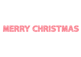 クリスマス「Merry Chritstmas」の飾り文字