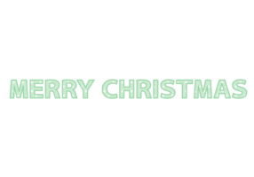 クリスマス「Merry Chritstmas」の飾り文字