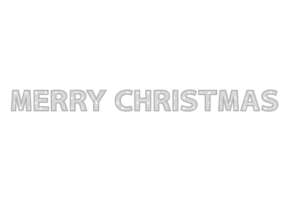 クリスマス「Merry Chritstmas」の飾り文字