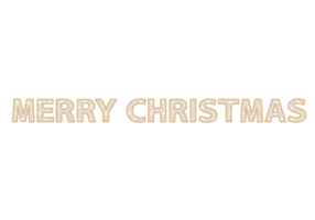 クリスマス「Merry Chritstmas」の飾り文字