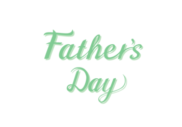 父の日「Father's day」のカリグラフィー文字
