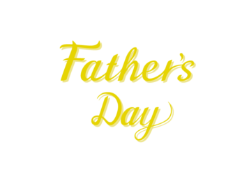 父の日「Father's day」のカリグラフィー文字