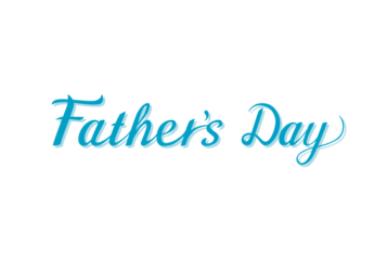 父の日「Father's day」のカリグラフィー文字