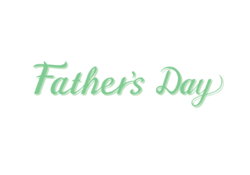 父の日「Father's day」のカリグラフィー文字