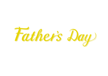 父の日「Father's day」のカリグラフィー文字