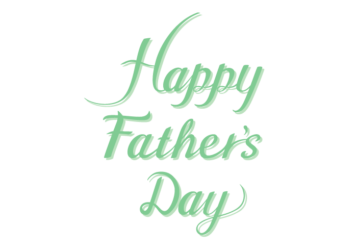 父の日「Happy father's day」のカリグラフィー文字