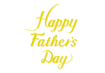 父の日「Happy father's day」のカリグラフィー文字