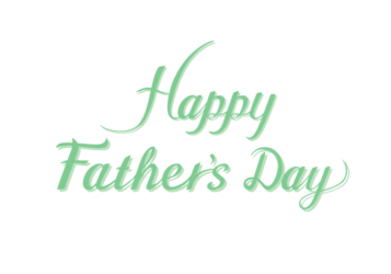 父の日「Happy father's day」のカリグラフィー文字