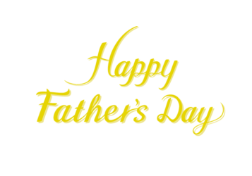 父の日「Happy father's day」のカリグラフィー文字