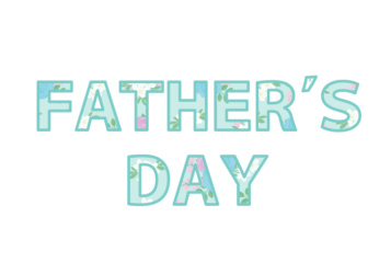 父の日「Fater's day」の飾り文字