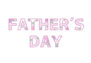父の日「Fater's day」の飾り文字