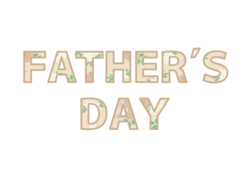 父の日「Fater's day」の飾り文字