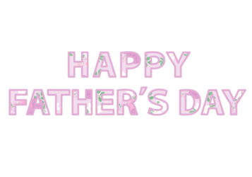 父の日「Happy fater's day」の飾り文字