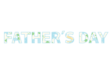 父の日「Fater's day」の飾り文字