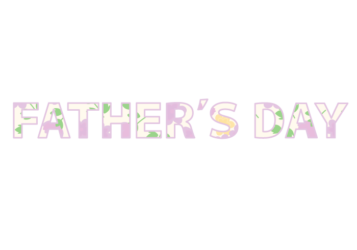 父の日「Fater's day」の飾り文字
