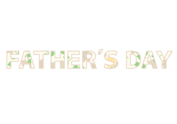 父の日「Fater's day」の飾り文字