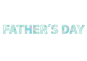 父の日「Fater's day」の飾り文字