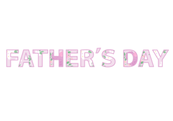 父の日「Fater's day」の飾り文字