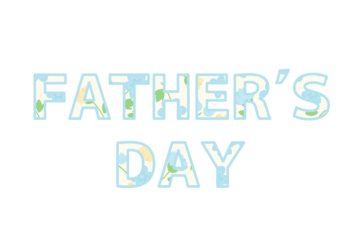 父の日「Fater's day」の飾り文字
