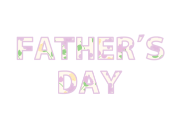 父の日「Fater's day」の飾り文字